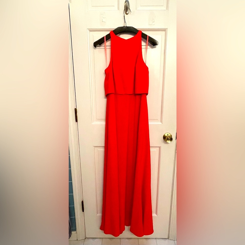 Jill Stuart Iva crepe maxi gown